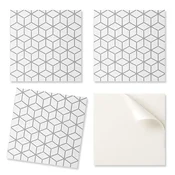 shumee Samolepilna vinilna obloga s šesterokotnim pikčastim vzorcem 9x30x30 cm