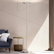 FISCHER & HONSEL Talna svetilka LED Dent, mat nikelj/krom, 180 cm, CCT, 1-svetlobna. - Dnevna soba/jedilnica - Sodobni - mat nikelj, krom - Kovina
