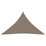 Vidaxl Senčno jadro oksford blago trikotno 5x5x6 m taupe