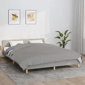 Vidaxl vidaXL Obtežena odeja, siva, 220 x 230 cm, 15 kg, blago