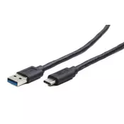 GEMBIRD Adapter kabl/ USB 3.0 na USB Type-C/ CCP-USB3-AMCM-6/ 1.8 m/ crna