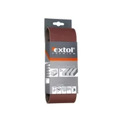 Extol Premium Brusilna krpa brez konca, bal. 3ks, 75x457mm, P120
