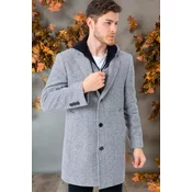 PLT8395 DEWBERRY BATTAL COAT-LIGHT DIAGONAL GREY