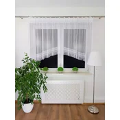 shumee Pripravljena zavesa z 20 cm gipurnim lokom - bela markizeta 300x120 cm