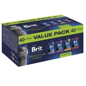 BRIT Premium by Nature Value pack Adult Box - mokra hrana za mačke - 40x100g