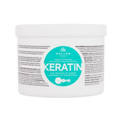Kallos Cosmetics Keratin obnovitvena maska za lase s keratinom 500 ml za ženske