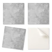 shumee Komplet vinilnih ploščic s potiskom, pripravljen za montažo, tekstura betona s praskami, 9x30x30 cm