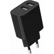 GEMBIRD Univerzalni USB punjac TA-UC-2A12-01-BK, 2.4 A, 12W, Crni