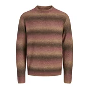 Jack & Jones Premium Pulover JPRBLUBENSON rjava/kapučino/češnjevo rdeča