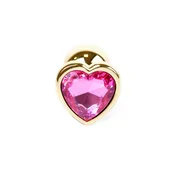 Gardj Europe Plug-Jewellery Gold Heart PLUG – roza