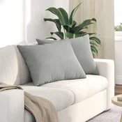 Jastucici za sofu 2 pcs Svijetlo siva 70 x 50 cm tkanina