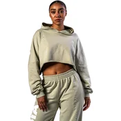 Ženski pulover Nebbia STRONG BEAUTY Oversized Hoodie OWN YOUR POWER 433 light green XS/S