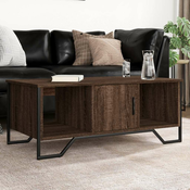 Stolic za kavu smeda boja hrasta 100x51x40 cm konstruirano drvo