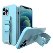 Hurtel gel ovitek z vrvico za iPhone 13, moder