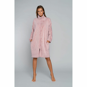 Womens Arena Long Sleeve Bathrobe - Powder Pink