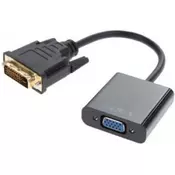 Adapter-konvertor DVI-D (M) - VGA (F) crni