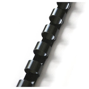 Plastične hrbtne strani - 22 mm, črne, 50 kosov