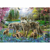 Puzzle Wolf Family