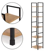 MODERNHOME Drvena polica sa metalnim okvirom
