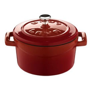 Saucepan, cast iron, 20cm/2.82L, Folk, Red - LAVA