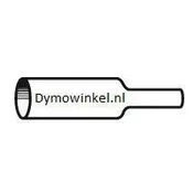 Dymo 18051 (S0718260) Rhino termo skrčljiva cevka D1 črna na belo 6 mm x 1,5m