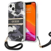 slomart Etui Guess Camo Strap Collection za iPhone 13 - črno