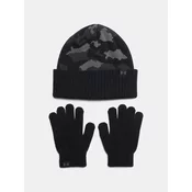 Otroška kapa in rokavice Under Armour B Beanie črna barva, 1386641