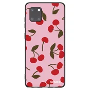 Silikonski črni ovitek za Samsung Galaxy Note 10 Lite N770F - Cherry