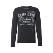 CAMP DAVID Pulover svetlo siva/črna