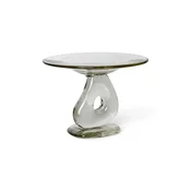 Dekorativna pladenj ferm LIVING Damo Glass Centrepiece 21 cm prozorna barva
