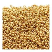 Kašaste perle (seed beads) 2 mm zlatna svetlija