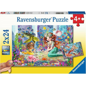 Ravensburger Morska deklica Puzzle 2x24 kosov