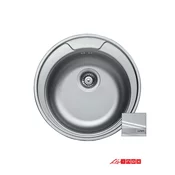 Livinox Ugradna sudopera LivEC145, Dekor, 48cm, Sifon o90, Hrom