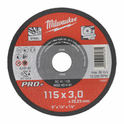 MILWAUKEE Tanka rezna ploca za metal PRO+ 115 x 3 x 22.2 mm