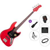 Sire Marcus Miller V3-4 Premium SET Red Satin Električna bas kitara