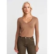 Dilvin Pulover Pullover karamel
