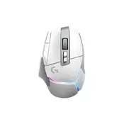 Miš LOGITECH Gaming G502 X Plus RGB, opticki, 25000dpi, bežicni, bijeli, USB