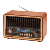 Elementa Retro Bluetooth radio 8075BT, RGB, Bluetooth, Hrast