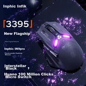 Inphic Bežicni miš, 2.4GHz, Bluetooth, USB, Crno-sivi