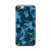 Silikonska maska za iPhone 6/6S Camouflage Pattern Print tamno plava