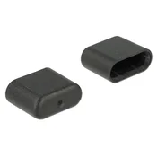 Delock zaštitne navlake protiv prašine za USB Type-C prikljucke, pakiranje od 10 komada, crne