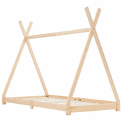 MAISON CHIC Otroška postelja - Otroški ležaj - Otroški posteljni okvir iz trdne borovine 70x140 cm, (21698305)