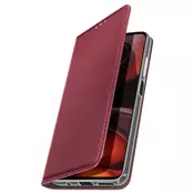 AVIZAR Ohišje za Motorola Moto G15/G15 Power Magnetno stojalo za denarnico, Bordeaux, (5000015160)