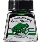 Črnilo za risanje zeleno 14 ml Winsor & Newton