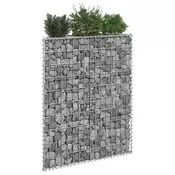 Trapezna gabionska gredica od pocincanog celika 80x20x100 cm