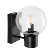 Zidna lampa SFERIO 1xE14/5W/230V crna/prozirna