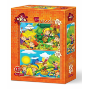 Art puzzle Sestavljanka Jesen in pomlad 24+35 kosov