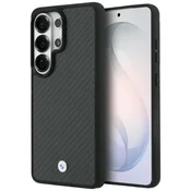Bmw Magnetni ovitek MagSafe iz karbonskih vlaken Sign za Samsung Galaxy S26 Ultra črne barve