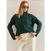 Bianco Lucci Pulover Pullover zelena