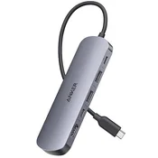 ANKER Nano HUB USB-C 7v1 4K HDMI siv - A83D2HA1